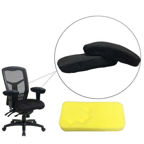 2x Memory Foam Armrest Cushion Chair Soft Arm Pad Support Elbow Arm Rest Cover Carousel 1