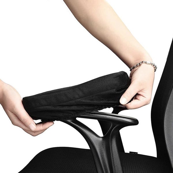 2x Memory Foam Armrest Cushion Chair Soft Arm Pad Support Elbow Arm Rest Cover Carousel 2