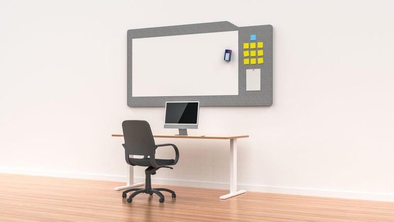 Acoustic Whiteboard Milford 1200mm x 1500mm x 12mm with Pinboard - Choice of ... Carousel 1