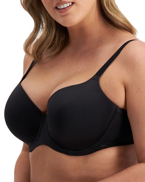 3 x Be By Berlei Womens Full Coverage Black T-Shirt Fuller Cup Bra Carousel 2