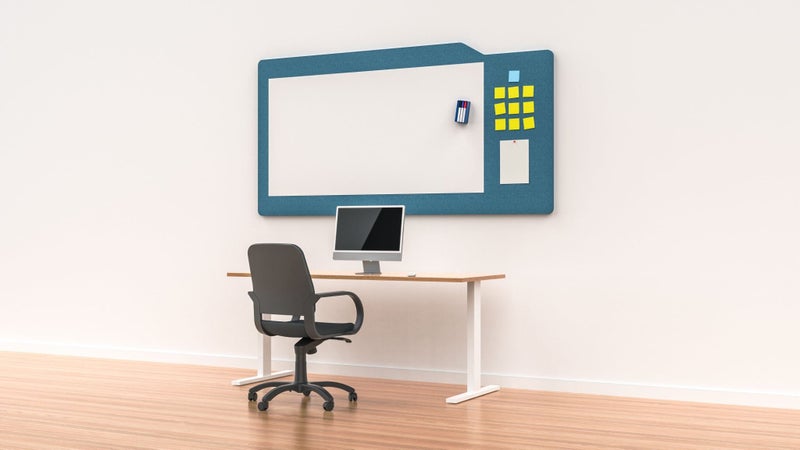 Acoustic Whiteboard Milford 1200mm x 1500mm x 12mm with Pinboard - Choice of ... Carousel 2