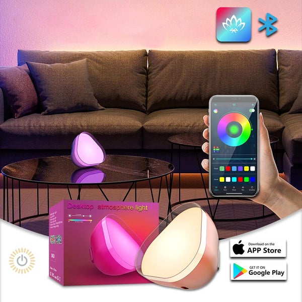 Smart Atmosphere Table Light Bluetooth Desktop Lamp Bedroom Night Light Carousel 1