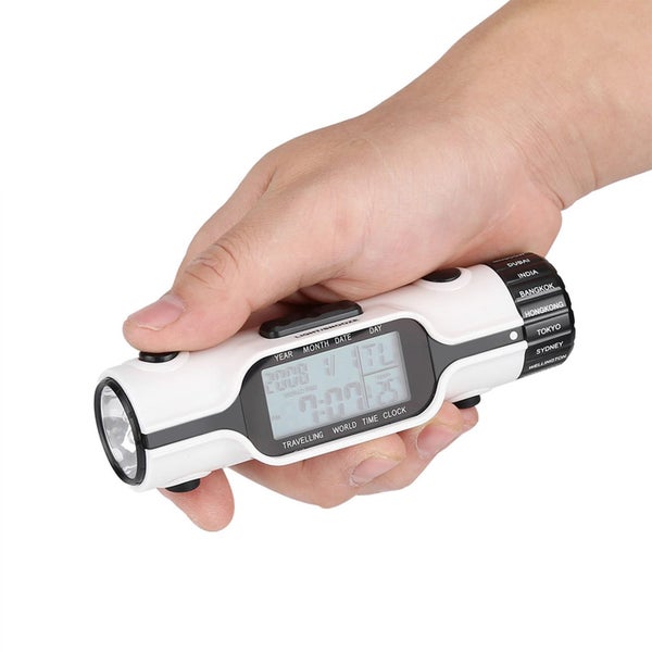 Flashlight Digital World Time Travel Alarm Clock Carousel 1