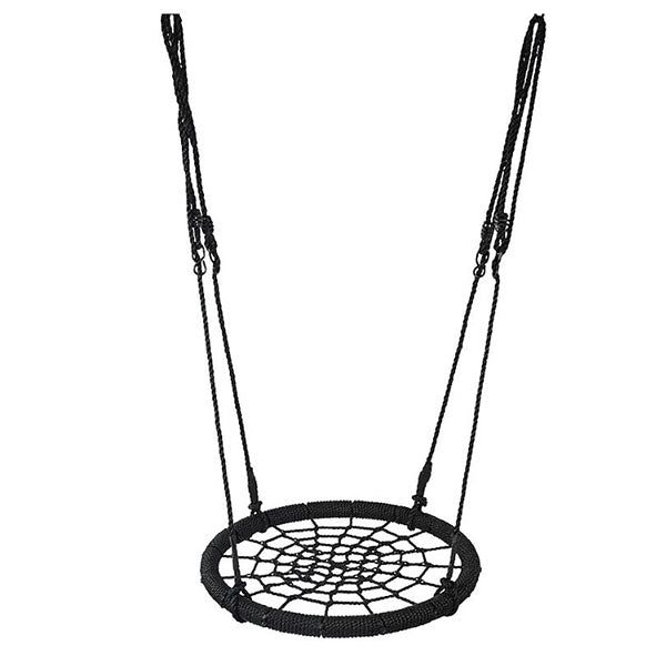 Kids Rope Swing Round Outdoor Birds Nest Spider Web Swing Seat 65Cm Carousel 1