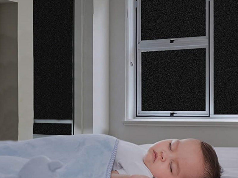 2Pcs 2m Total Blackout Window Privacy Film Frosted Window Cling Sticker -Style 4 Carousel 2