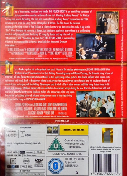Jolson Story and Jolson Sings Again (Region 2 Version) Carousel 2