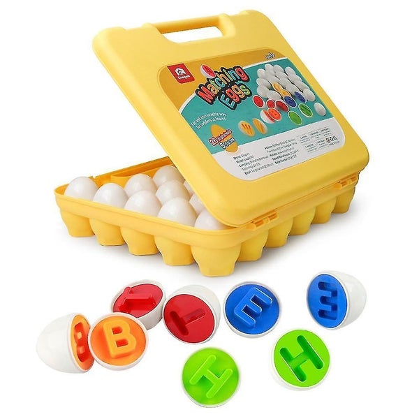 Letters Matching Eggs 26PCS ABC Alphabet Color Recoginition Sorter Puzzle Toy Ga Carousel 1