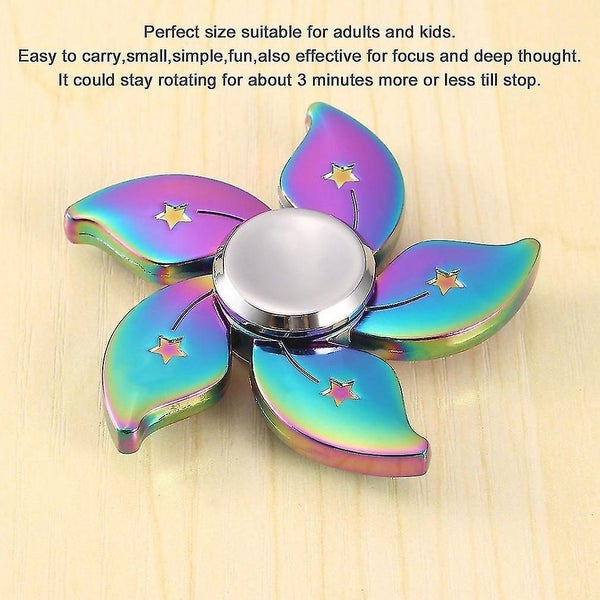 Colorful Bauhinia Flower Finger Spinner Toy Hand Spinner Toys Anti Stress Carousel 2