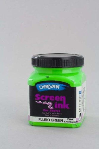 Ink - Derivan Screen Ink 250ml Flourescent Gre Carousel 2