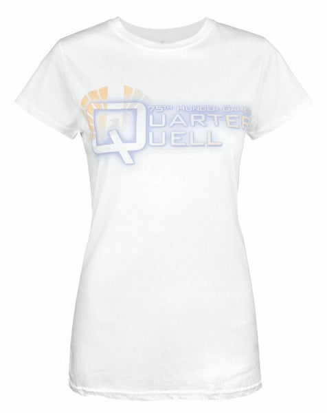 Hunger Games White Short Sleeved T-Shirt (Womens) Carousel 1