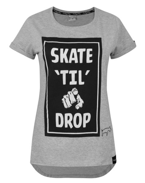 Two Legged Dog Grey Short Sleeved T-Shirt (Womens) Carousel 1