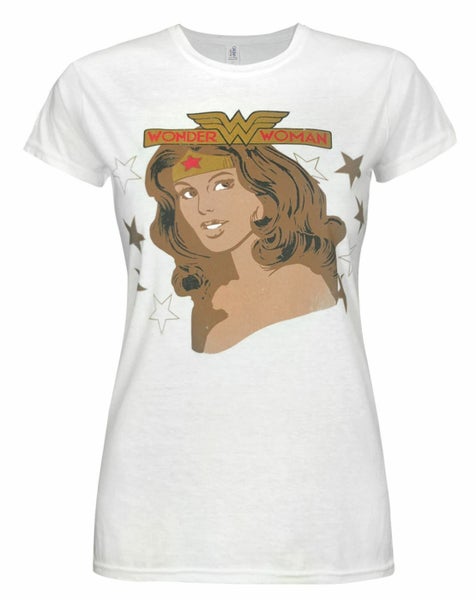 DC Comics White Short Sleeved T-Shirt (Womens) Carousel 1