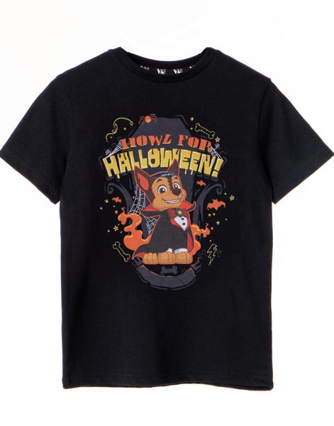 Paw Patrol Black Short Sleeved T-Shirt (Boys) Carousel 1