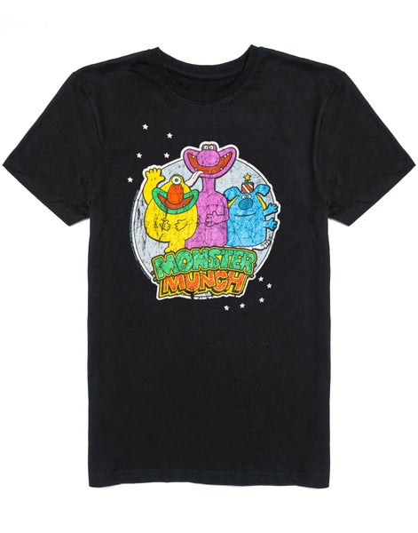 Monster Munch Black Short Sleeved T-Shirt (Mens) Carousel 1