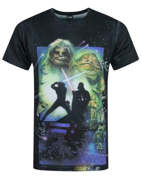 Star Wars White Short Sleeved T-Shirt (Mens) Carousel 1