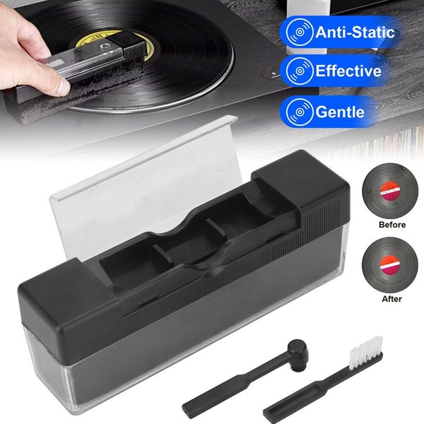 Vinyl Record Cleaning Brush Kit Premium LP Cleaner Set Anti-static Soft Vel Carousel 1
