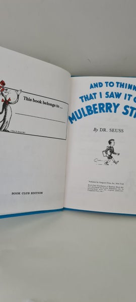 And To Think That I Saw It On Mulberry Street Hardback62854322986369113