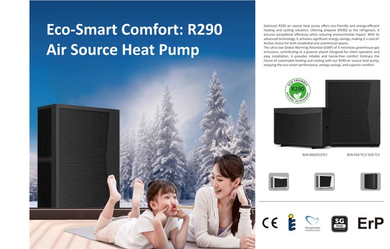 R290 Full Inverter Air to Water Hydronic Heat Pump Carousel 1
