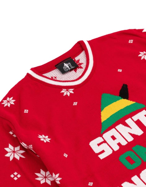 Elf Red Christmas Jumper (Mens) Carousel 4