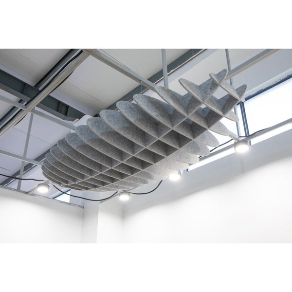 Acoustic Ceiling Lattice Ellipse, 2400mm x 1200mm x 300mm, Choice of Colours Carousel 3
