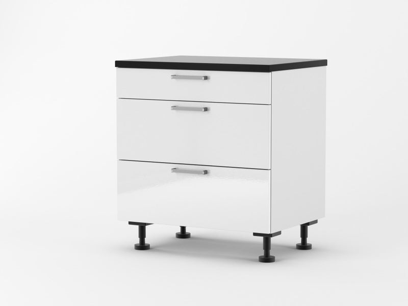 Italian Made 2000mm Gloss White Kitchenette Carousel 2