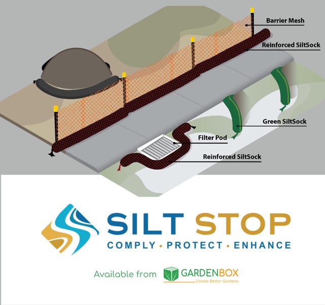 Silt Fence BLACK - - - [1m x 50m roll] Carousel 5