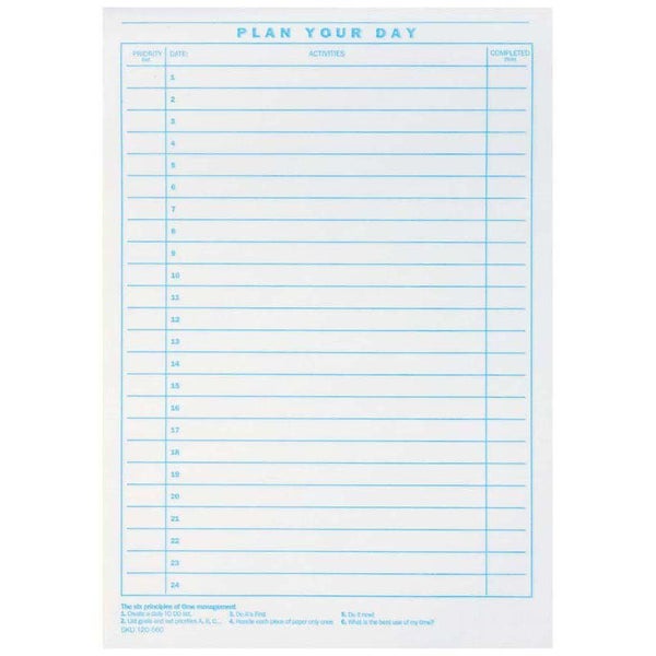 Olympic A4 Plan Your Day Pad 75 Leaf Carousel 2