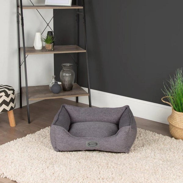 DOG BED SCRUFFS MANHATTAN BOX BED GREY MEDIUM Carousel 6
