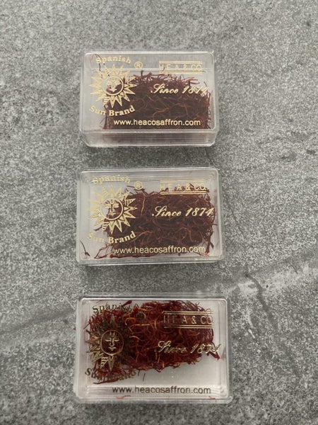 100% Pure Spanish Saffron - 3 x 1gram - Brand New - Expiration Date 2026 Carousel 1
