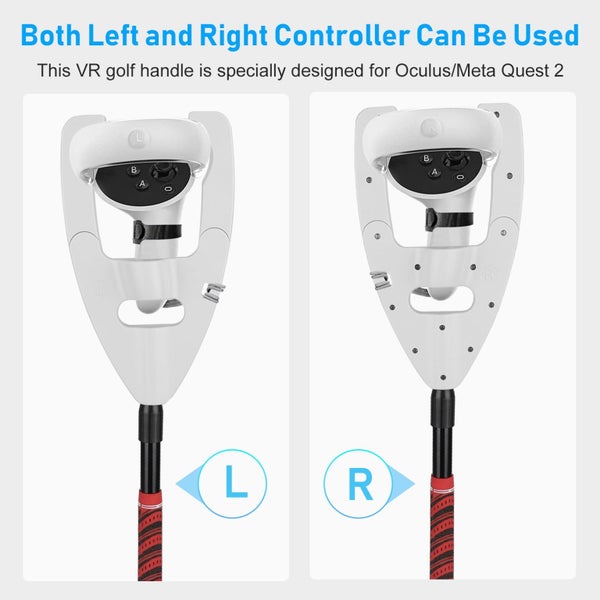 VR Golf Club Handle Accessory Fit for Oculus/Meta Quest 2 and Rift S, Stret Carousel 2
