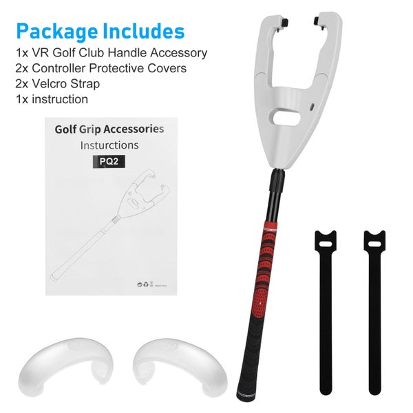 VR Golf Club Handle Accessory Fit for Oculus/Meta Quest 2 and Rift S, Stret Carousel 10