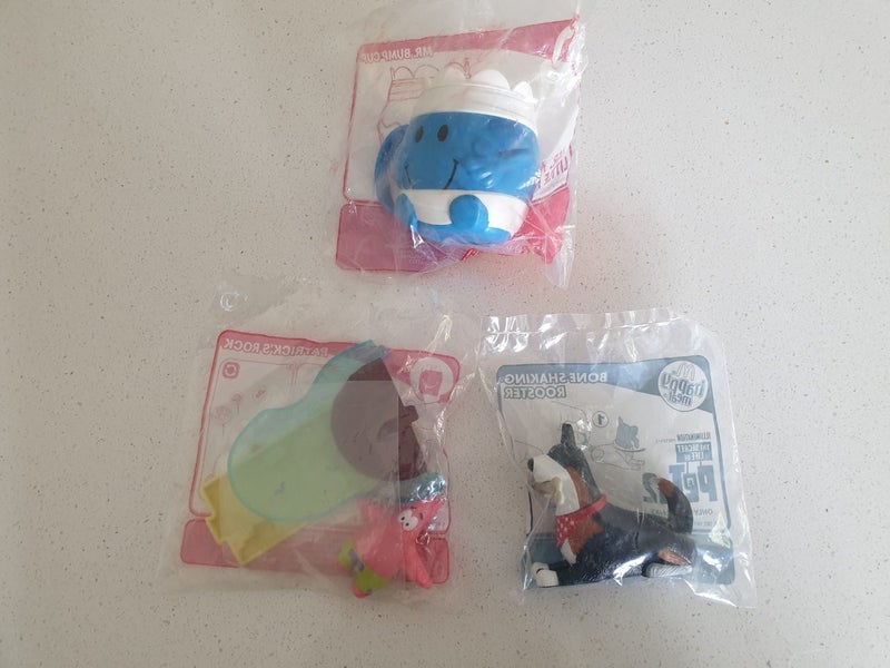 McDonald's Toys x3 Unopened Carousel 1