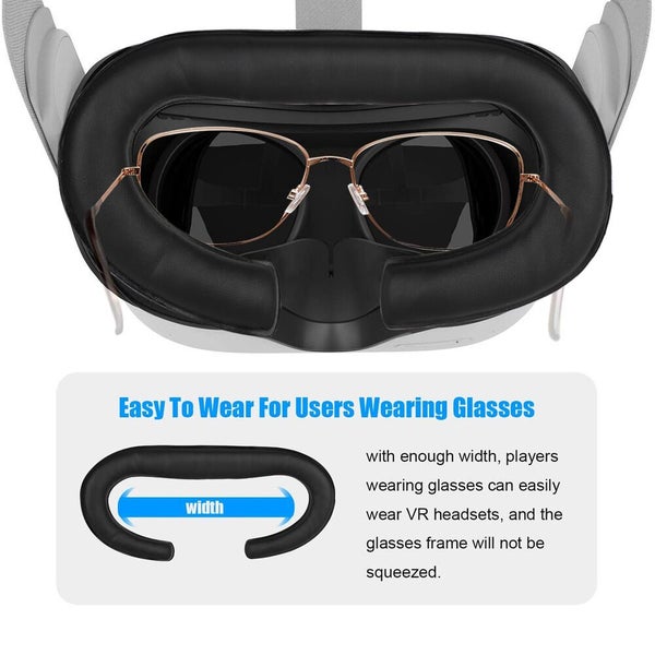 6IN1 Accessories Kit for Oculus Quest 2 VR Eye Face Cover Cushion PU Leathe Carousel 2