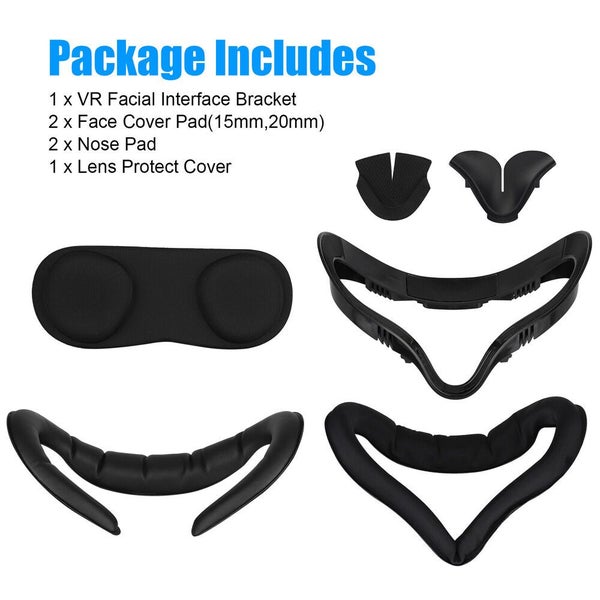6IN1 Accessories Kit for Oculus Quest 2 VR Eye Face Cover Cushion PU Leathe Carousel 8