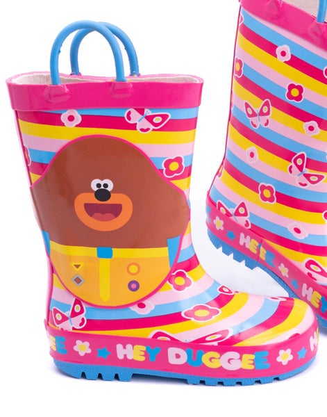 Hey Duggee Pink Wellington Boots with Handles (Girls) Carousel 4