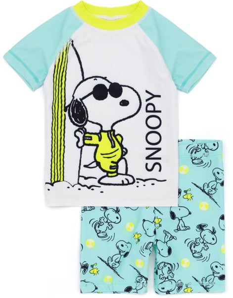Peanuts Blue 2 Piece Swim Set (Boys) Carousel 1