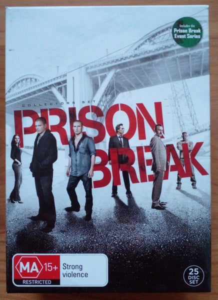 PRISON BREAK COLLECTORS SET Includes Event Series 25 DISC SET Carousel 1