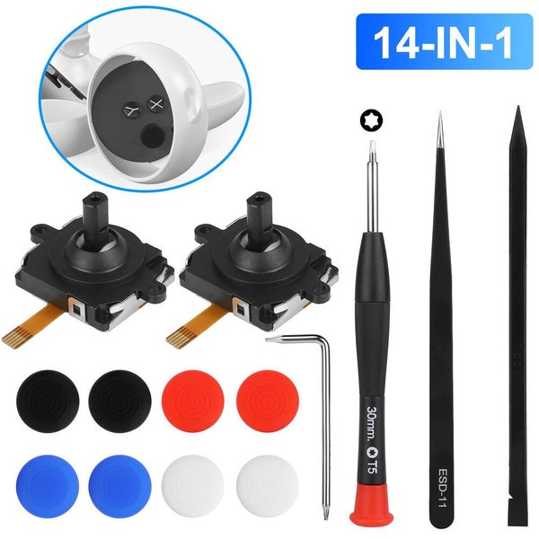 14in1 Analog Joystick Repair Replacement Kit for Oculus Quest 2 Touch Contr Carousel 1
