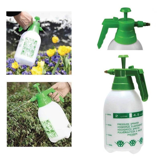 2L Hand Held Pressure Sprayer - Plastic Garden Pump For Liquids - Portable Bo... Carousel 5