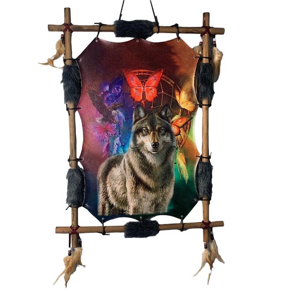 Dreamcatcher Wolf Butterfly Carousel 1