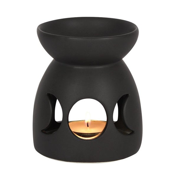Black Triple Moon Cut Out Oil Burner Carousel 1