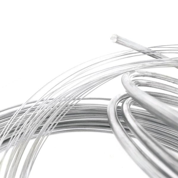 20cm Sterling Silver 1mm - Hard Wire Rod 18 Gauge Jewellery Craft Carousel 1