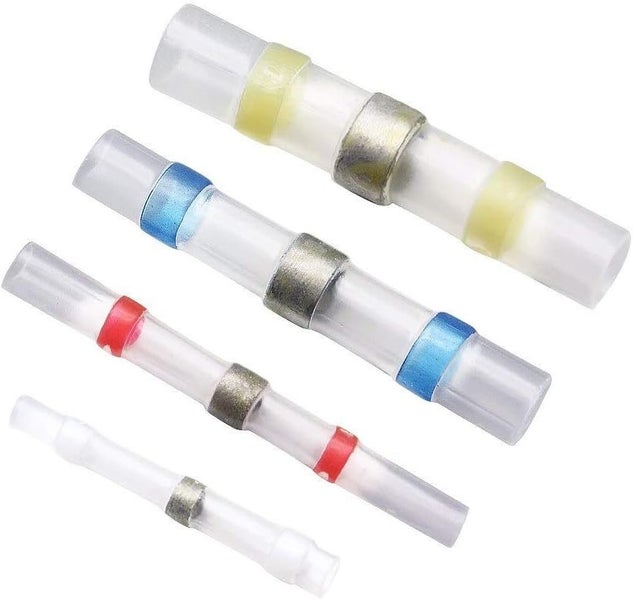 600pcs Solder Seal Sleeve Heat Shrink Butt Wire Connectors Terminals Carousel 2