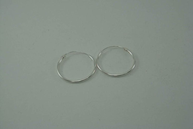 20mm | Plain Sleepers | unisex | Hoops | 925 Sterling Silver #659 Carousel 1