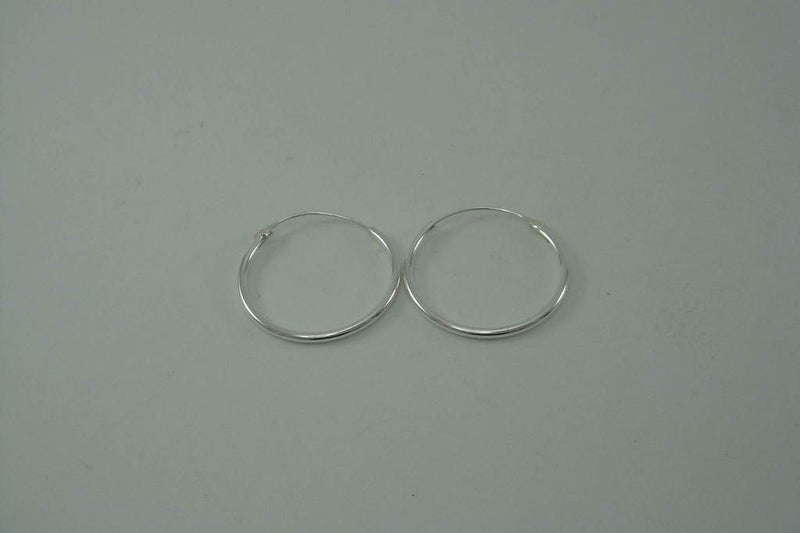 20mm | Plain Sleepers | unisex | Hoops | 925 Sterling Silver #659 Carousel 2