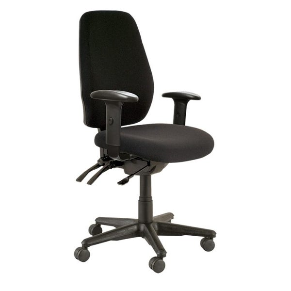 Buro Aura Ergo+ High Back Ergonomic Office Chair With Arm Rest, Nylon Base, B... Carousel 1