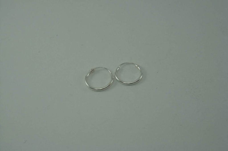 12mm | Plain Sleepers | unisex | Hoops | 925 Sterling Silver #603 Carousel 1