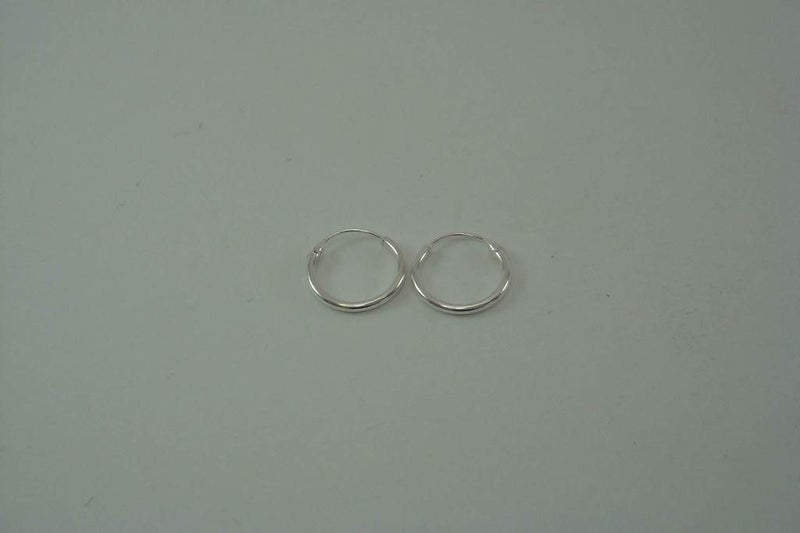 12mm | Plain Sleepers | unisex | Hoops | 925 Sterling Silver #603 Carousel 2