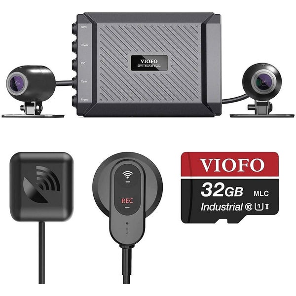 VIOFO 1080P MOTORCYCLE DASHCAM DUAL CHANNEL F/R WIFI + GPS Carousel 1