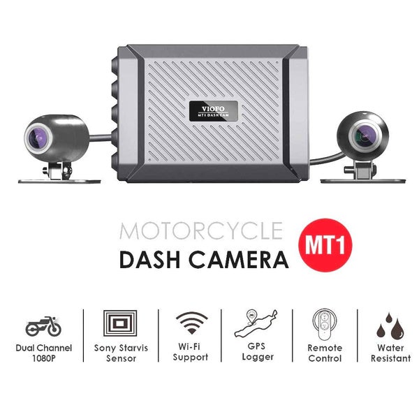 VIOFO 1080P MOTORCYCLE DASHCAM DUAL CHANNEL F/R WIFI + GPS Carousel 2